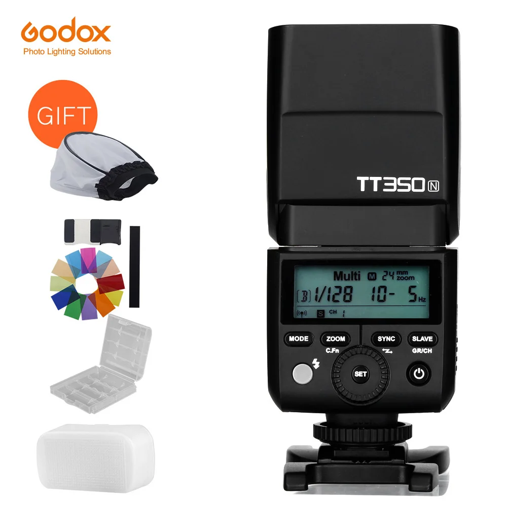 Godox TT350N 2.4G HSS 1/8000s TTL GN36 Wireless Speedlite Flash for