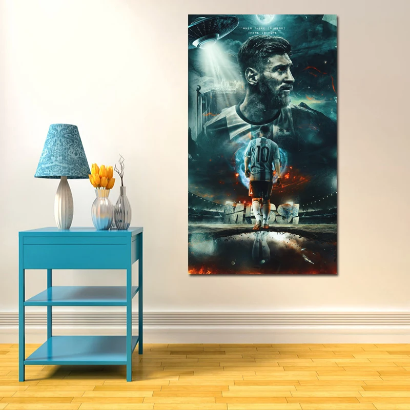 

Soccer Player Messi Argentina Canvas Posters Prints Wall Art Painting Classical Sport Pictures Modern Home Decoration Artwork