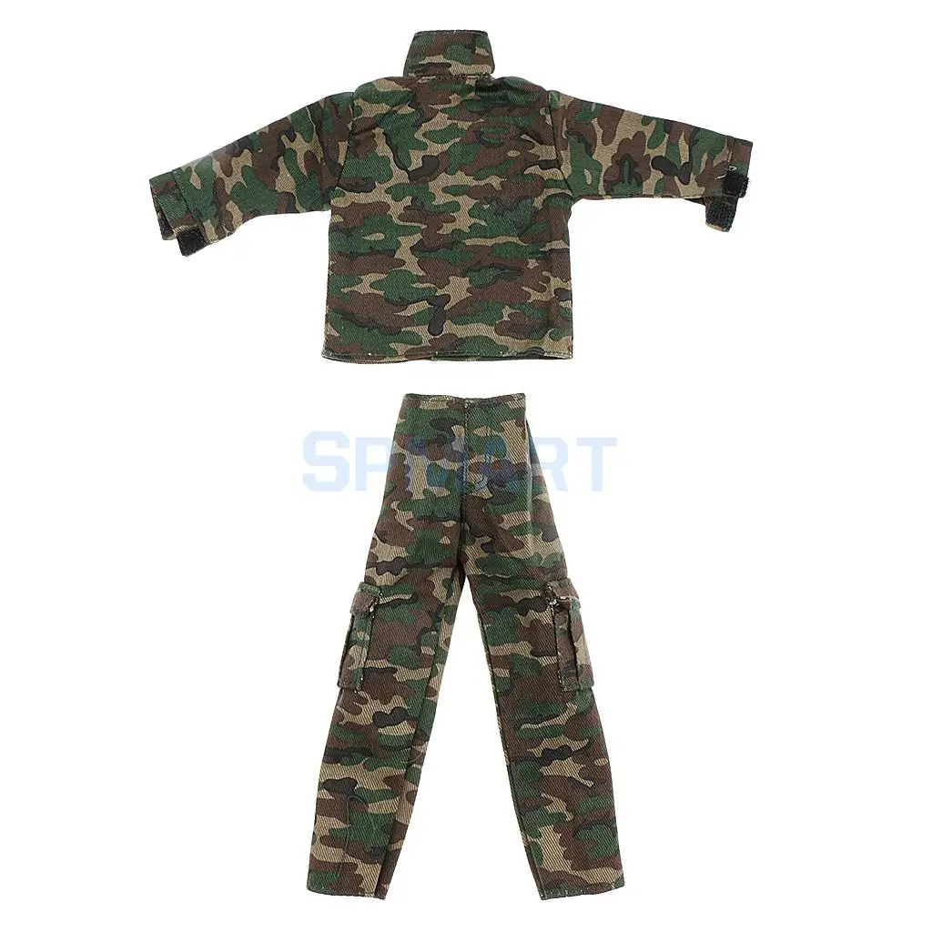1/6 Scale Clothes Set Soldier Accessories Jungle Camouflage Combat Uniforms Suit for 12" Male Military Action Figures DIY