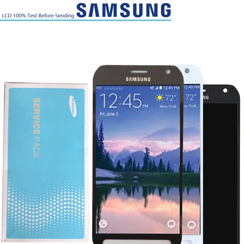 2560*1440 5 1 ''оригинальный Супер Amoled ЖК экран для Samsung Galaxy S6 active G890 G890A Дисплей