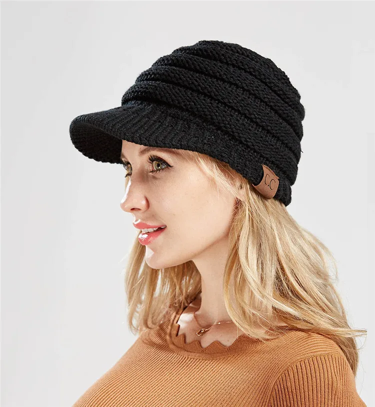 2018 New Autumn And Winter Fashion Lady Warm Hat For Women's Caps Skullies & Beanies Wool Acrylic Casual Solid Hat ACI126 (19)