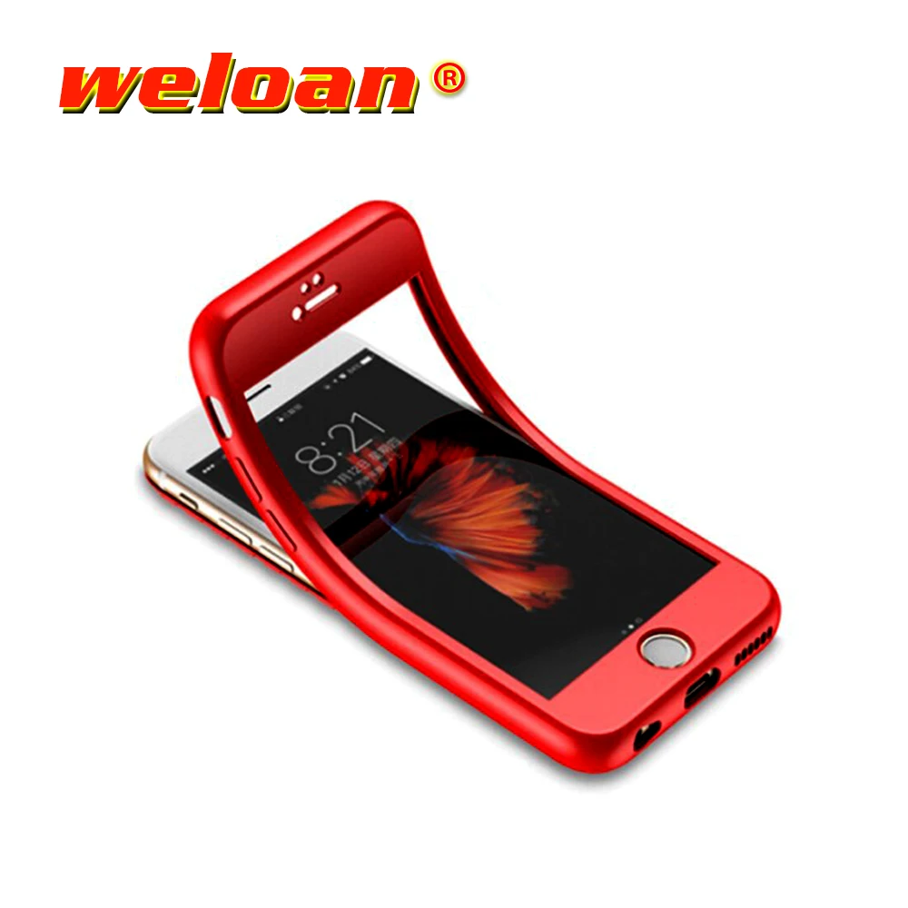 

360 Degree Full Protection Phone Case For iPhone 6 S 6s 7 8 Plus 5 5S SE X XS Max XR 6Plus 7Plus 8Plus Coque Soft Silicone Cover