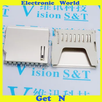 

20pcs-500pcs SD Card Socket Long Type SD Card Socket Jack Copper