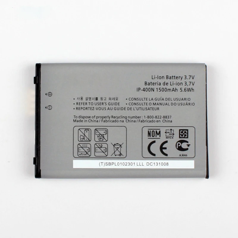 Оригинальный аккумулятор P500 для LG OPTIMUS M/C/U/V/T/S/1 VM670 LS670 MS690 P509 P503 P520 1500 мАч |