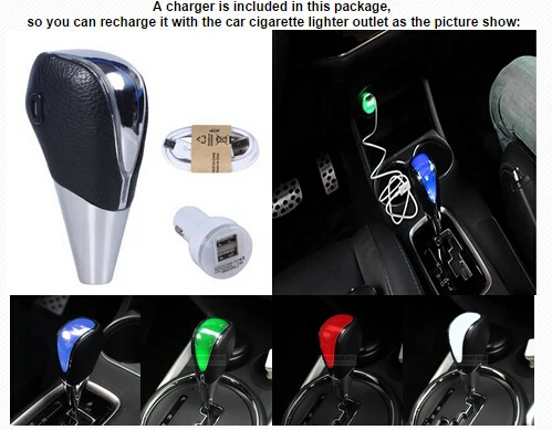 

Colors change Universal Touch Activated Control Sensor RED light Car Manual Gear Shift Knob Fit For BMW Ford Passat Honda Audi