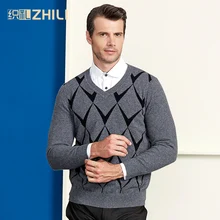 Высококачественный мужской кашемировый свитер с v-образным вырезом модные зимние мягкие теплые однотонные вязаные пуловеры с длинными рукавами