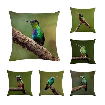 

Hummingbird Pillow Cover, Decorative Pillow Cover, Sofa Chair Cover, Pillow Cover 45*45cm, Home Decoration