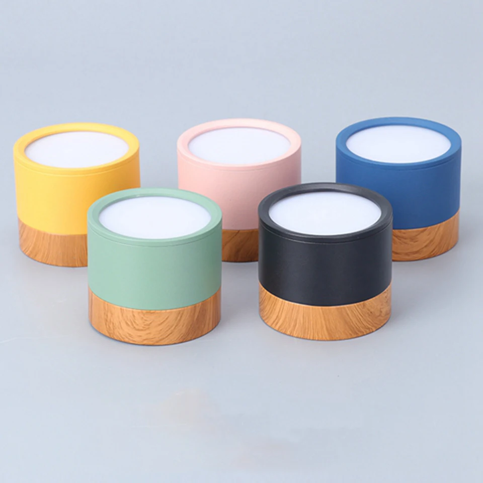 

Macaron Surface Mounted Ceiling Downlight 7W 12W Macaron Multicolor LED Ceiling Spot Light AC110/220V for Kitchen Living room