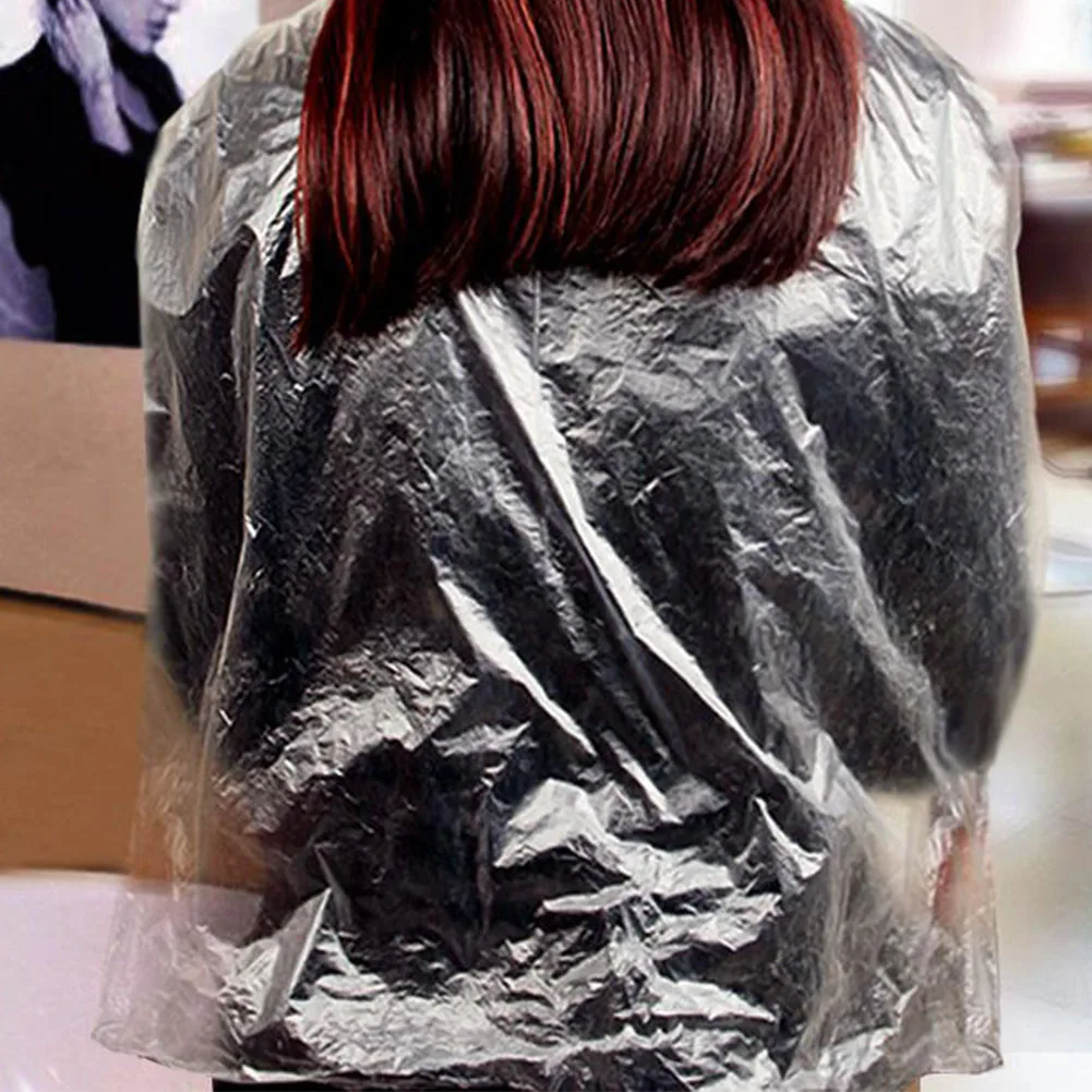 

10pcs Professional Waterproof Hair Dyeing Tool Disposable Plastic Transparent Hairdressing Mini Portable Hair Cap/Ear Covers