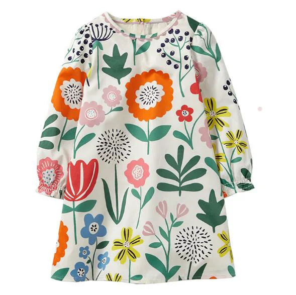 

Magic Tadpole 2017 fashion Baby Girl spring cotton long sleeved princess dress