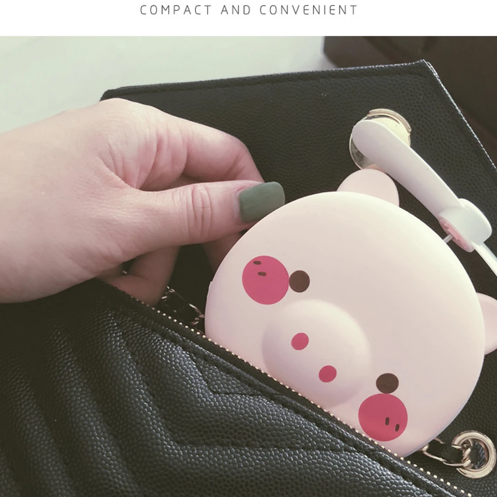 3 в 1 kawaii usb зарядка Карманный вентилятор светодиодный заполняющий свет Ручной USB