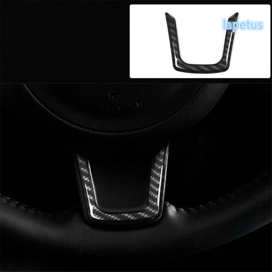 

Lapetus Car Front Steering Wheel Sticker Cover Decoration U Frame Trim For Jaguar F-Pace 2017 2018 2019 Matte / Carbon Fiber ABS