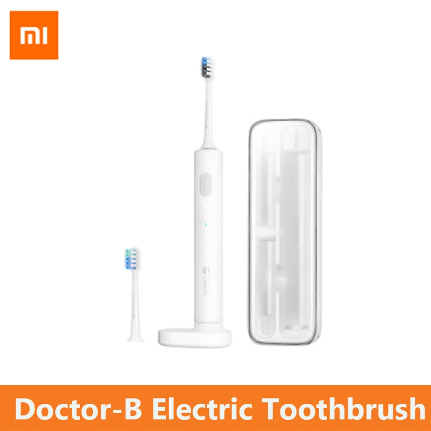 

Xiaomi mijia Doctor B Electric Toothbrush deep clean white tooth IPX7 Waterproof Super Light With Free gift Travel Box home