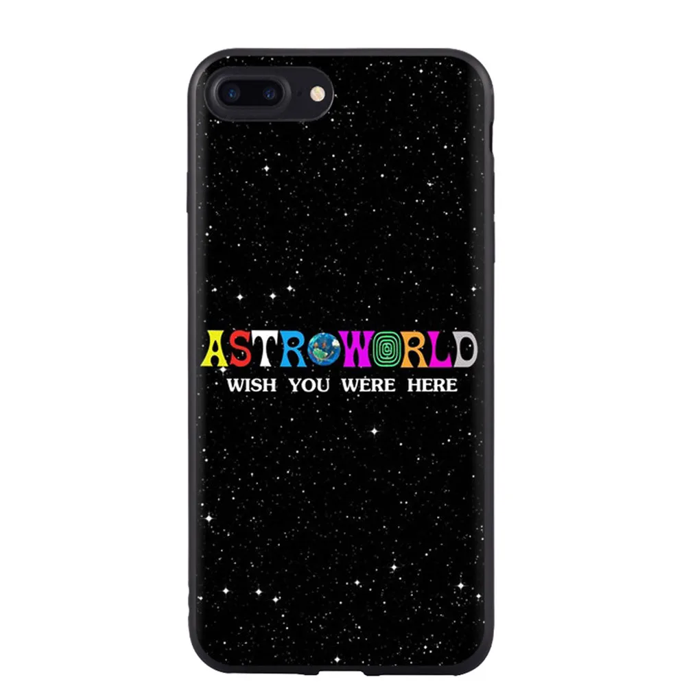 Чехол для телефона Travis Scott Astroworld для Apple iPhone X XS Max XR 8 Plus 7 Plus 6 6S Plus 5 5S SE мягкий силиконовый черный чехол