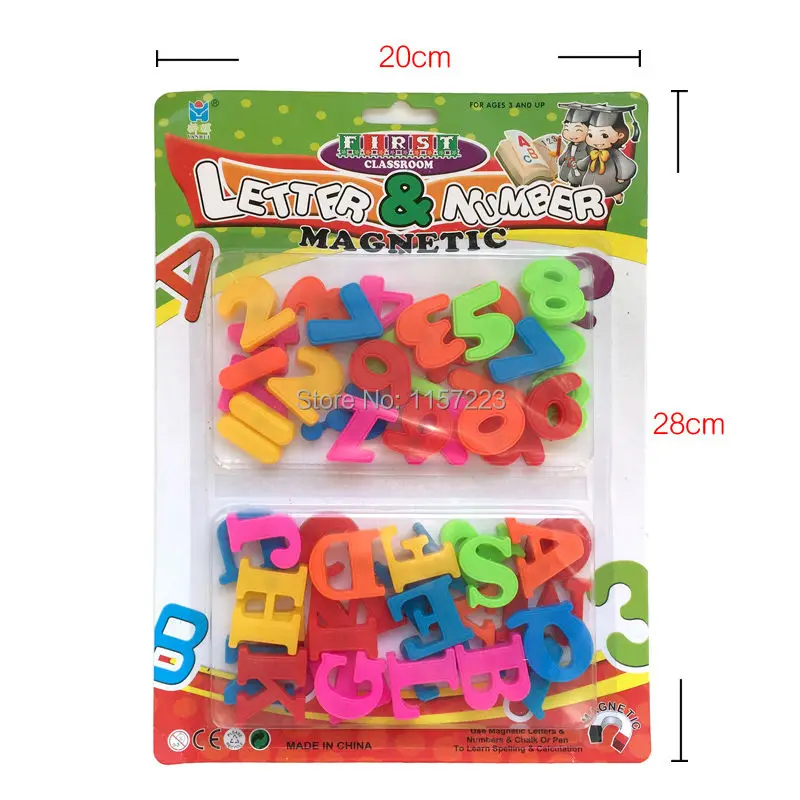 Bambini MAGNETICO NUMERI E LETTERE APPRENDIMENTO Set Magneti Frigo Giocattolo