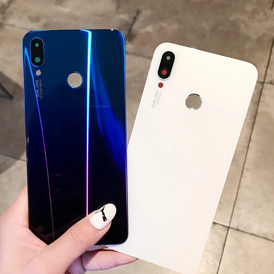 Оригинальные 3D Стекло чехол для huawei nova 3i nova 3i(P Smart+) запасной Запчасти сзади Батарея крышка двери Корпус+ Камера frame