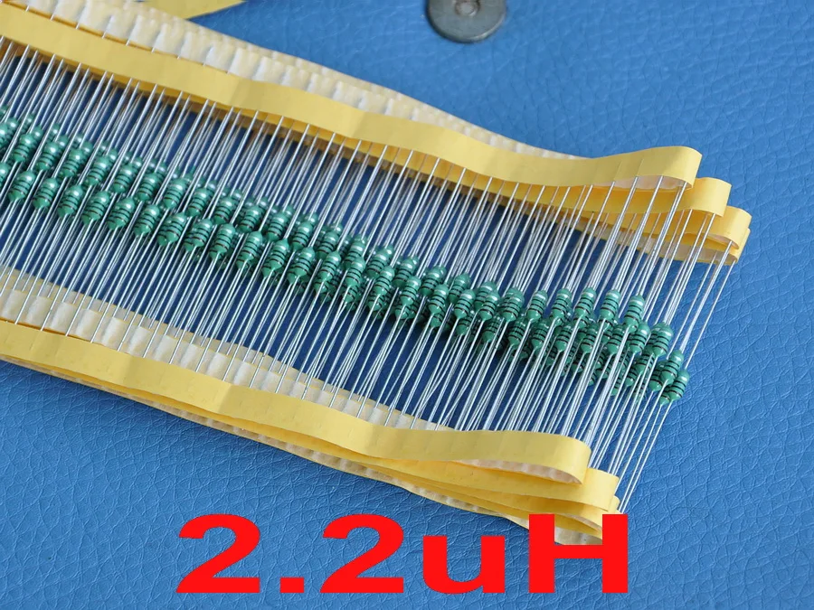

( 3000 pcs/lot) 2.2uH Axial Color Ring Fixed Inductor, 0307, 1/4W