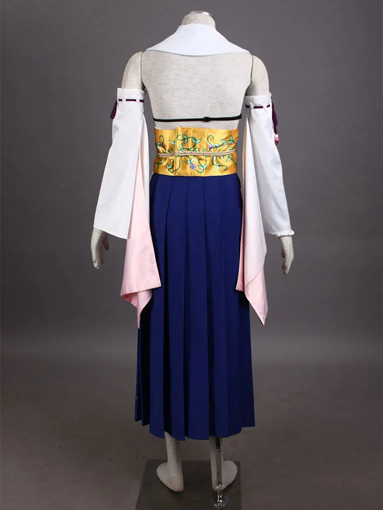 Маскарадный костюм Yuna Final Fantasy маскарадный костюм Yuna костюм, полный набор на заказ костюм на Хэллоуин