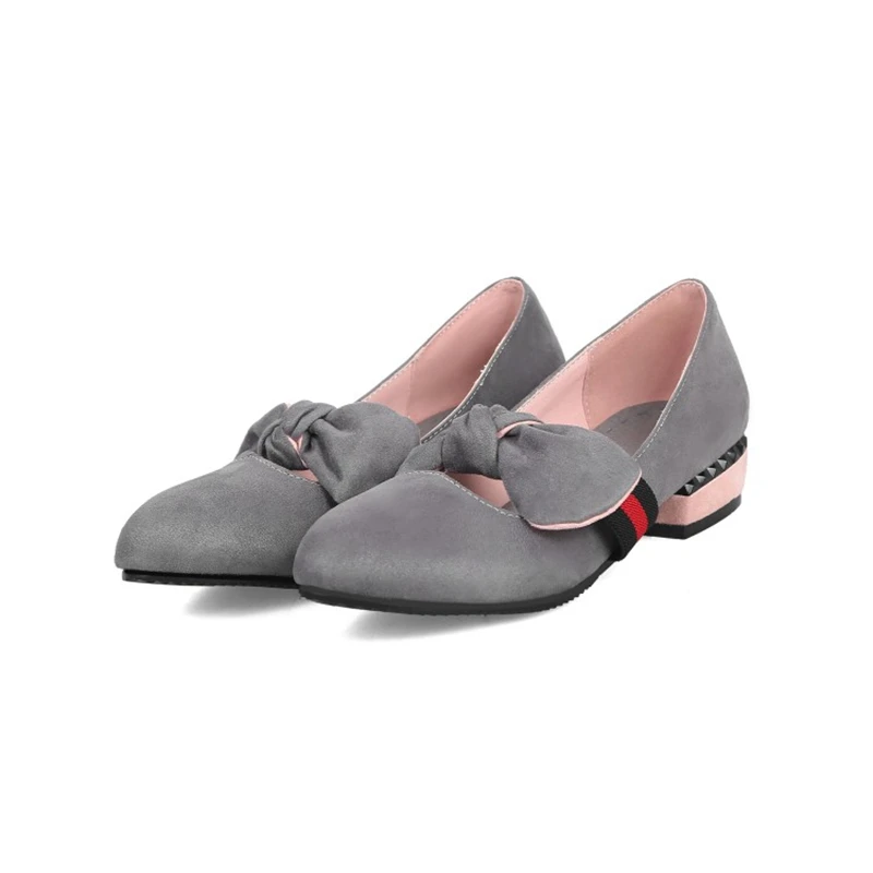 BLXQPYT/большие и маленькие размеры 28-50, простая модная обувь 4 цвета, новые демисезонные туфли-лодочки женская обувь квадратный носок 8-2