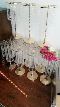 

new crystal stand walkway for wedding table or floor decoration