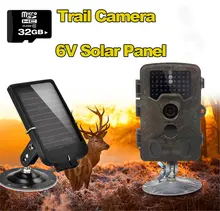 Free Shipping!32GB H801W 12MP Infrared IR Digital Trail Game Hunting Camera TVL +6V Solar Battery