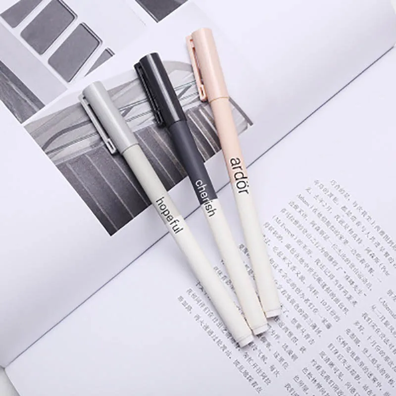 

4pcs/set Cute Gel Pens Colored Ink Cat Pen fresh Kawaii Ballpoint School Canetas Boligrafos Gift Stationery Office Supply 0.5mm