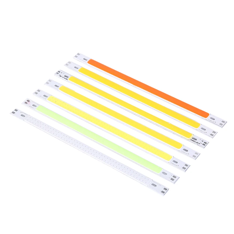 1PC COB LED Light 10W DC LED Bulb Chip On Board Colorful COB Strip Modules  200x10mm