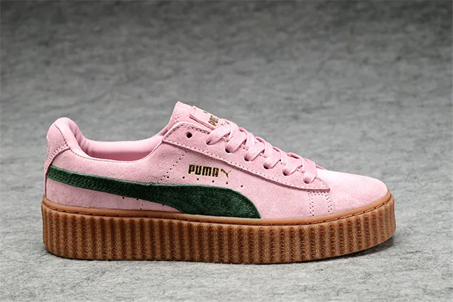 Nueva llegada Puma de Rihanna Suede Creepers mujeres y zapatos transpirables bádminton zapatos zapatillas tamaño 36 44|Bádminton| - AliExpress