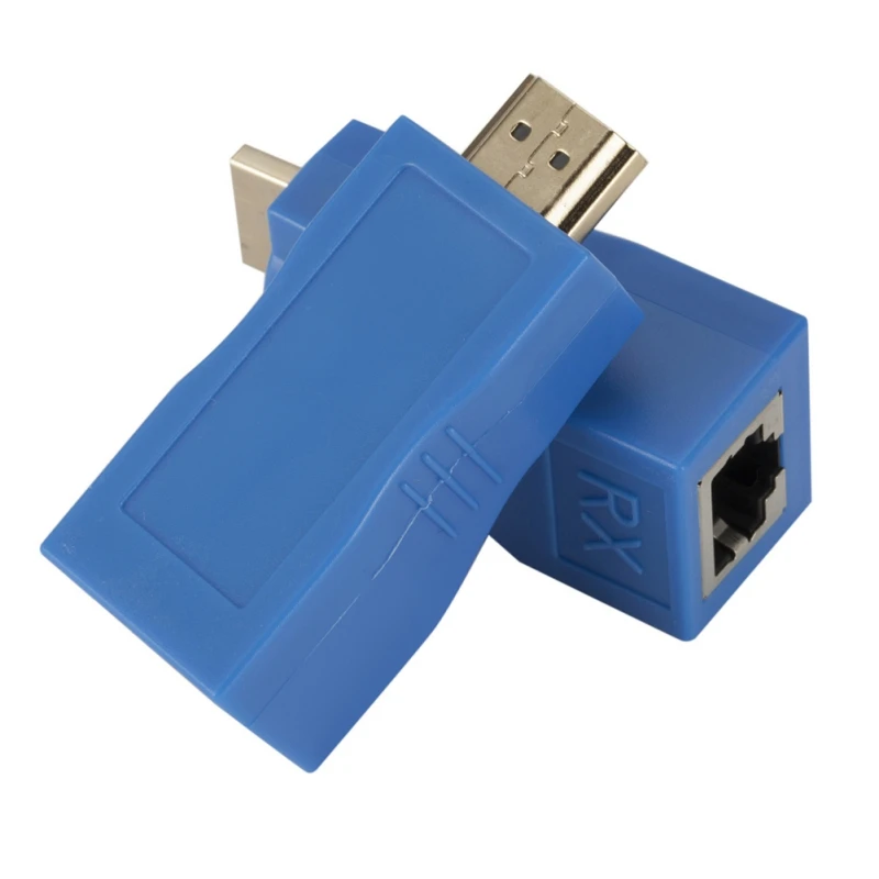 

2 pcs HDMI Extender Cables HDMI to RJ45 Network Adapter Up to 2.5 Gbps
