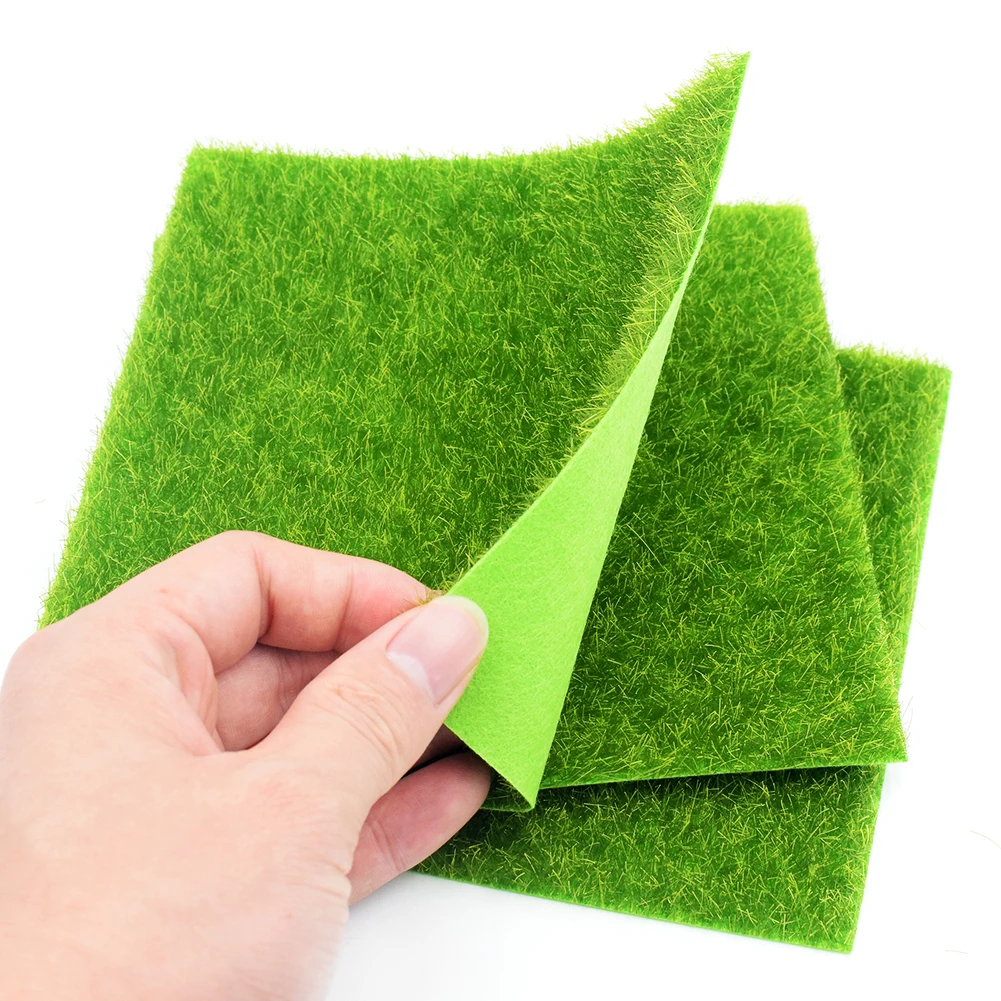 15x15cm 30x30cm Grass Mat Green Artificial Lawns Small Turf Carpets