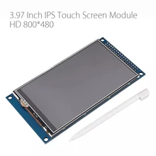 3,97 pulgadas Pantalla táctil IPS módulo HD 800*480 pantalla TFT LCD 51 STM32 conductor OTM8009A con lápiz táctil