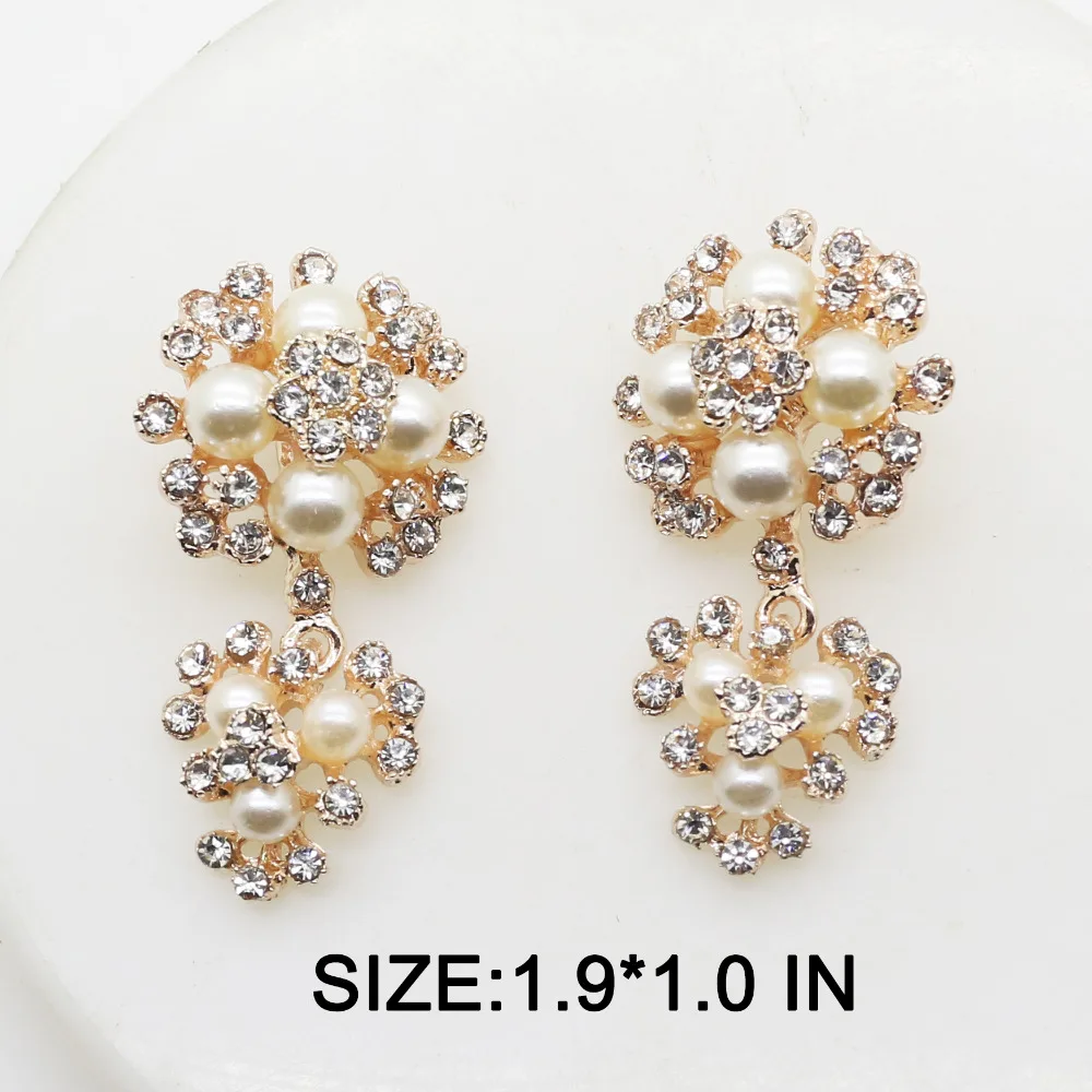 

2018 New 5pcs/LOT 1.9*1.0 Inch Scarves Gold Buttons Decor accessories DIY necklace Button Flatback Brooch