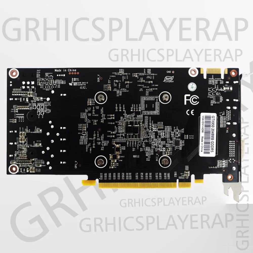Best Graphic Card PCI-E GTX950 GPU 2G DDR5 for nVIDIA Geforce Game Computer PC 2