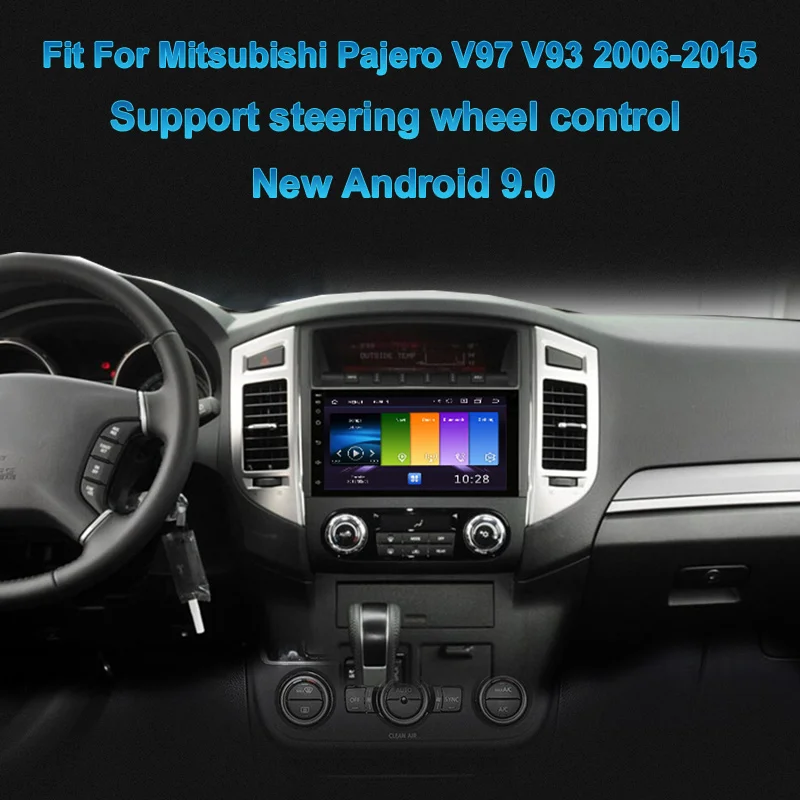 Автомобильный мультимедийный плеер Funrover Android 9 0 2.5D + IPS стерео для MITSUBISHI PAJERO V97 V93 2006