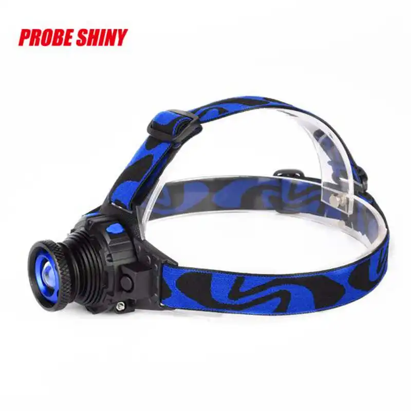  PROBE SHINY Q5 Led Waterproof high bright rechargeable headlights 3 Modes Zoomable torch led flashlight head #3S27 (4)