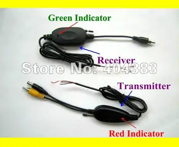 

Monitor 2.4Ghz Wireless RCA Video Transmitter&Receiver for CAR REAR VIEW Camera