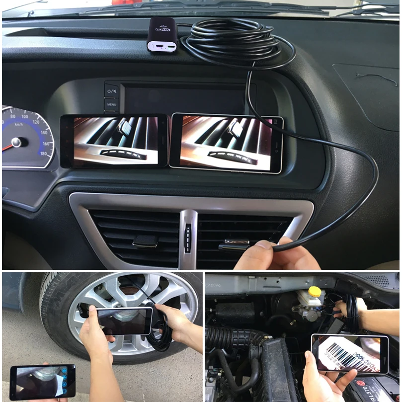 

USB Endoscope Camera HD IP67 Tube Endoscope Wireless Wifi Borescope Video Inspection for Android/iOS