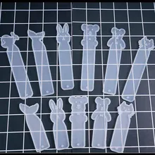 1 шт. Кролик Кот медведь Закладка «Дельфин» кулон DIY силиконовая высушенная форма цветок ювелирные изделия аксессуары инструменты оборудования смолы формы