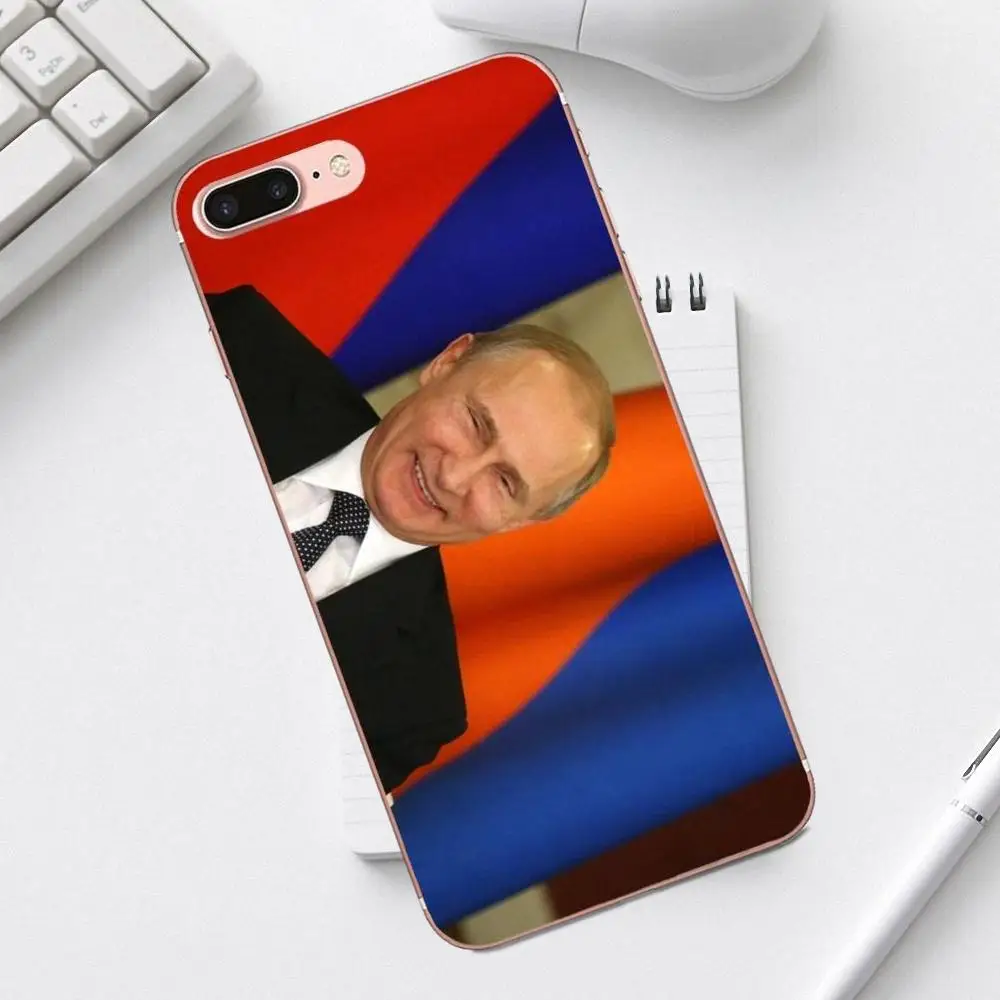 Российские Путин новейший супер милый телефонные чехлы для iPhone 4 4S 5 5C SE 6 6S 7 8 Plus X XS Max XR Galaxy A3 A5 J1 J3 J5 J7 - Цвет: as picture