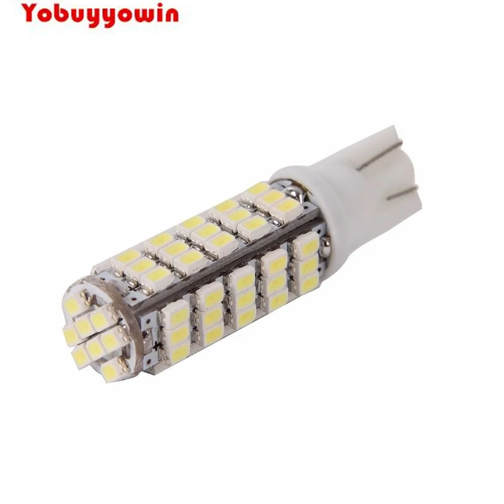 10 Pedacos Lampada 68 Leds T10 W5W Pingo Farolete Pingao Siluro Branco Quente/Branco