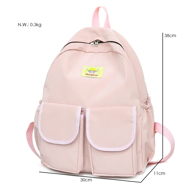 MENGHUO Women Backpacks for School Teenagers Girls Preppy Style School Bag Ladies Soft Fabric Backpack Female Book bag Mochilas (7)