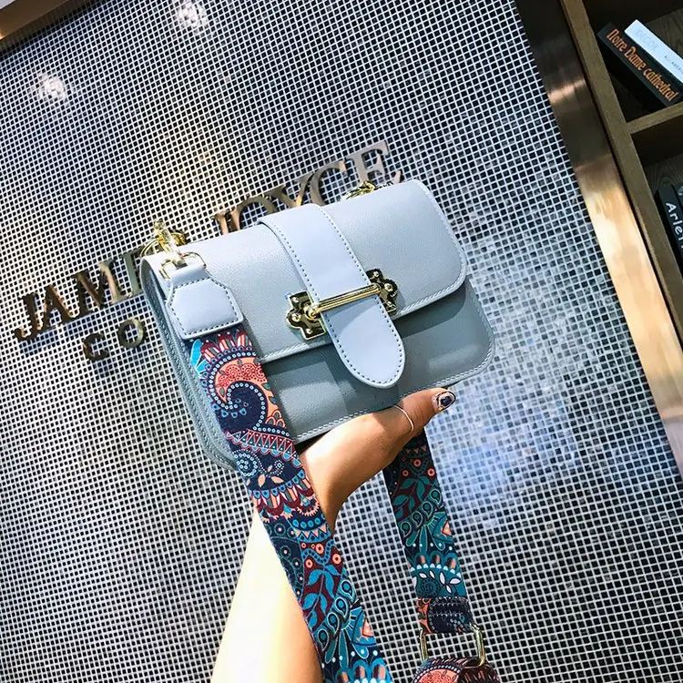 

5 Color Solid Shoulder Messenger Bags High Quality Women Purse and Handbags