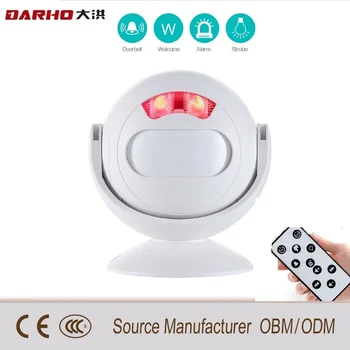 

Darho Chargable Wireless Doorbell Welcome IR Infrared Motion Sensor Alarm Store Shop Door Bell Chime