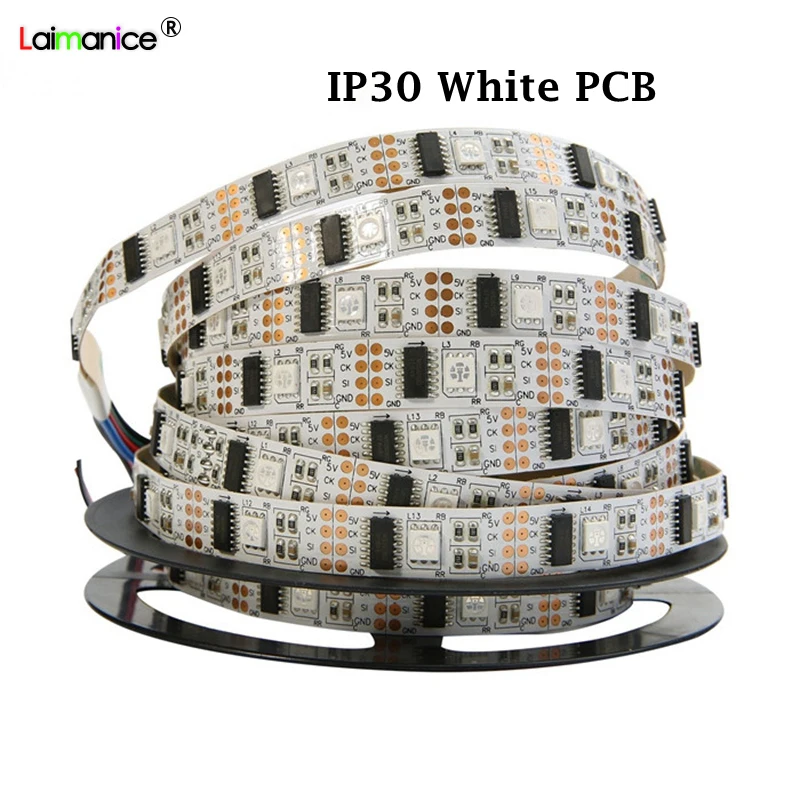 

Laimanice DC5V WS2801 32leds/m IP30/IP67 waterproof 5050 rgb led strip Individually addressable development ambilight TV light