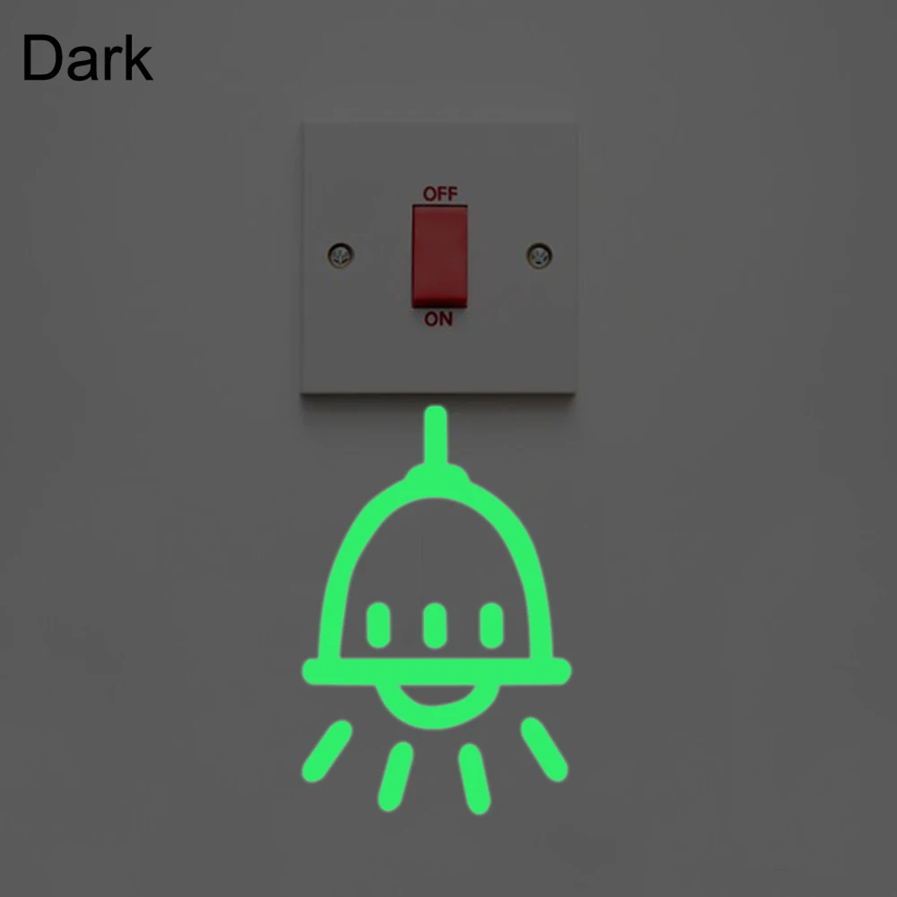 Luminous Light Bulb DIY Switch Sticker Wall Stickers Decoration