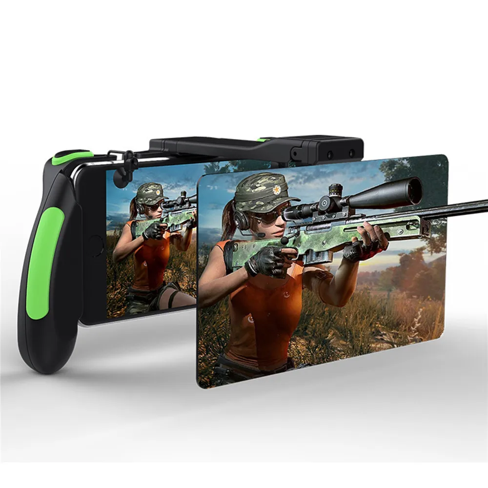 Beste Voor PUBG Mobiele Game Controller Gamepad Trigger Aim Fire Knop Shooter met Zoom functie Gamepads Joystick Voor iPhone Android