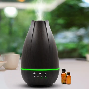 

500ml Aroma Air Humidifier Essential Oil Diffuser Wood grain Aromatherapy Electric Ultrasonic cool Mist Maker EU/US/UK/AU