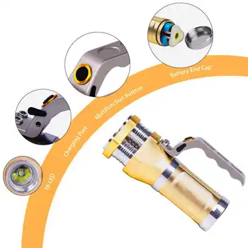 

3T6 Spotlight LED 3Modes 18650 Led Flashlight Super Bright Torch Light powerful led flashlight 18650 lanterna bike #4S6