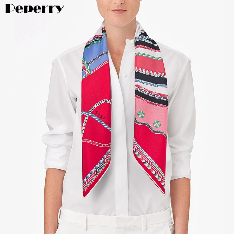 

Horse Head Scarf for Women 14m/m Pure Twill Silk Scarf 90*90cm Neck Head Scarves Fashion Luxury Brand Design Shawl Wrap Headban