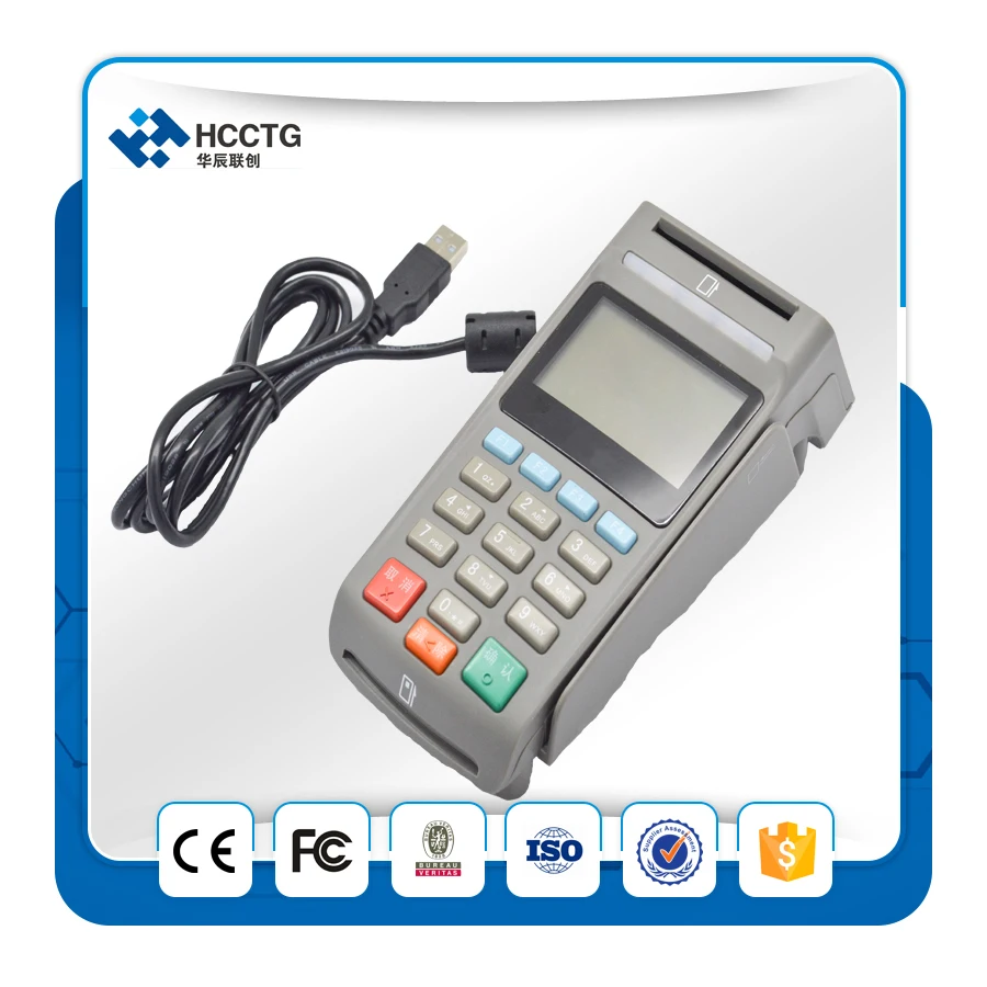USB/RS232 interfaz opcional en ATM cifrado Pasadores pago pad máquina con MSR z90pd - 1